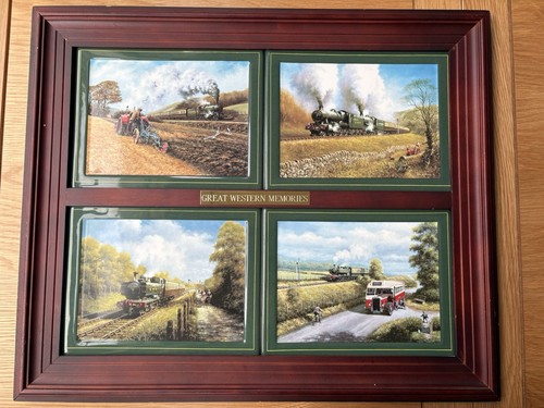 Vintage steam train - train, art