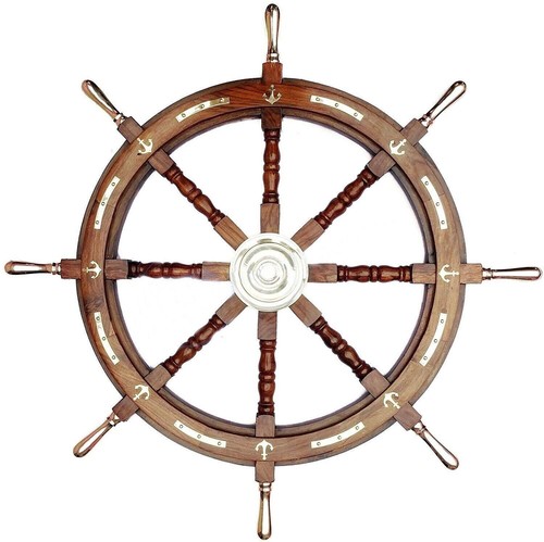 Ship wheel wooden - ship, 36"
