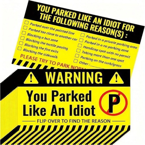 50pcs you parked - 50pcs, idiot