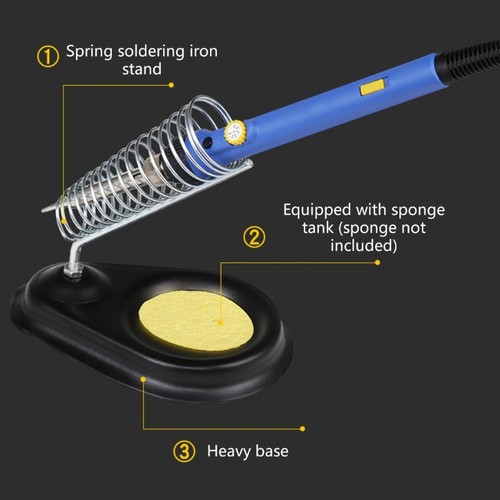 Round soldering iron stand - round,