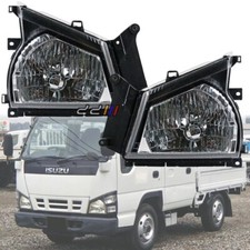 1 Pair Head Lamps For Isuzu ELF NKR55/NKR66/NPR71/NQR N-Series 2004–2006