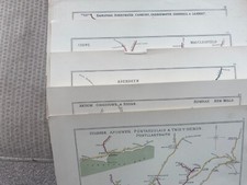 15 CLEAN RAILWAY CLEARING HOUSE JUNCTION DIAGRAMS MAPS PLANS 1928 AS PHOTOS
