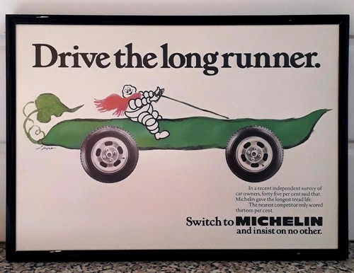 Framed original classic car - framed,