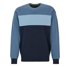 BOSS Jumper Mens Blue Round