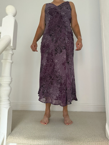 Monsoon purple floral chiffon - monsoon,