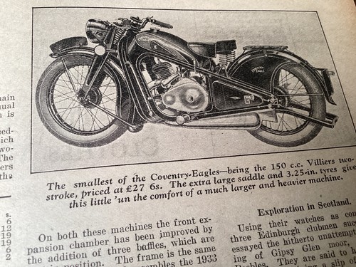 Coventry eagle 1933 - 1933, motorcycle