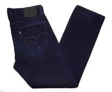 LEVI'S - Men's Red Tab 513 Slim Straight Fit Jeans 34"W X 32"L Dark Blue Denim
