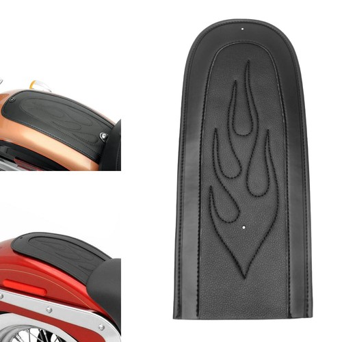 Black flame stitch leather - stitch, pu