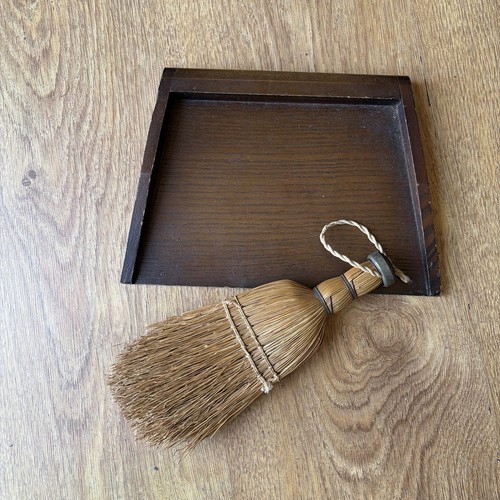 Vintage wicker bristle - wicker, brush