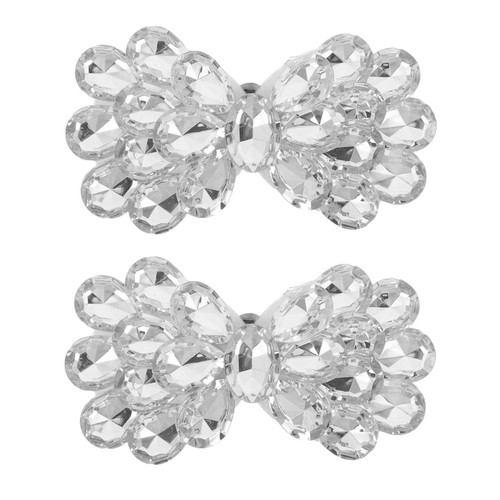 2pcs reusable bow rhinestone - 2pcs,