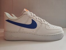 Nike Air Force 1 '07 Size 8 UK White and Blue. New Without Box Unisex Trainers