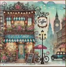 Printed cross stitch - cross,