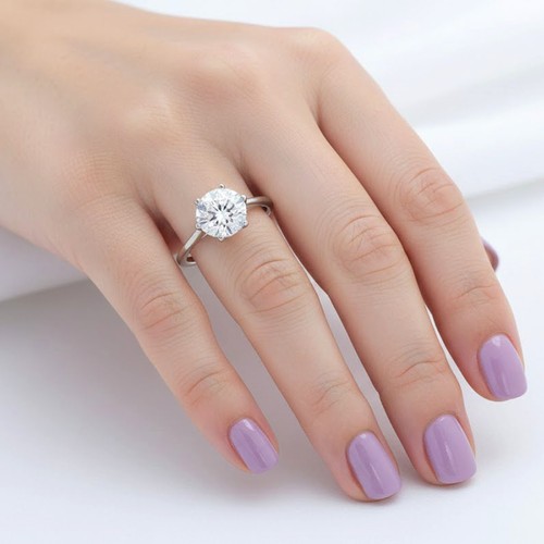 Solitaire engagement ring 14k - solitaire,