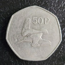 1977 Ireland 50p Coin –