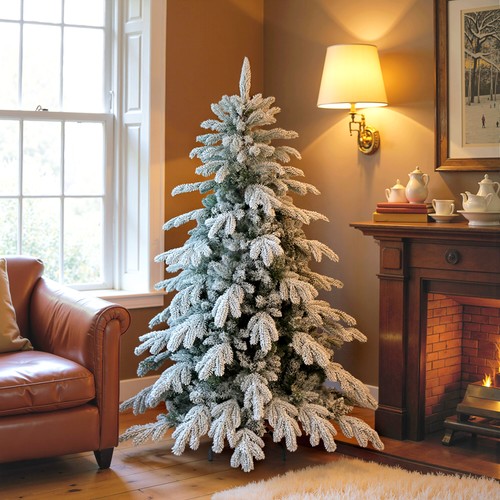 5ft super flocked christmas - super,