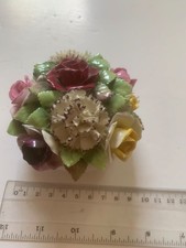 Royal Adderley Bone China Floral - posy bowl - superficial crack on bas