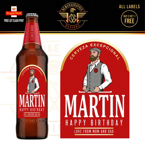 Personalised lager beer - personalised,