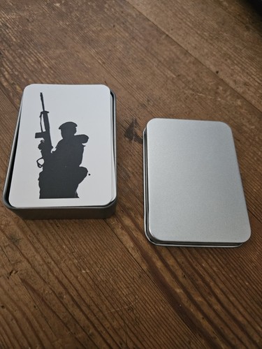 British soldier playing cards - british,