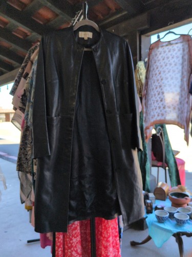 Next black leather longline - next,
