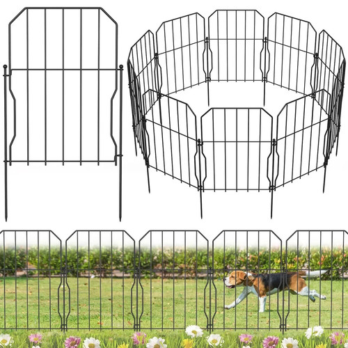 Metal garden fence - garden, 10