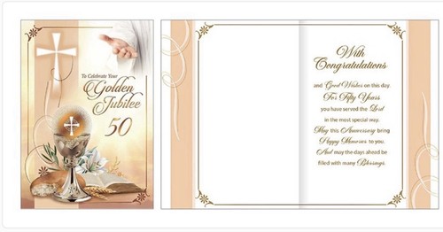 Card 50th golden jubilee - 50th,