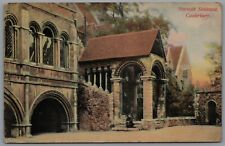 Canterbury Norman Staircase Kent England Posted 1909 Edwardian Postmark Postcard