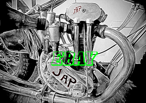 Speedway jap engine card with - speedway,