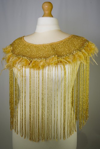 Womens boho beaded capelet - womens,