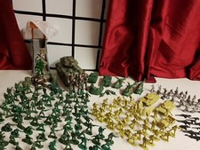 Large collection of Plastic Tanks Army  soldiers And Other Vehicles Job Lot ,