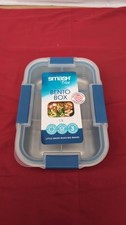 Smash Stainless Steel Bento Lunch Box,  Blue, 1300ml(slightly scuffed edge)