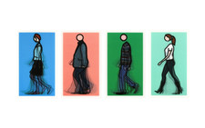 Julian Opie Walking Figures