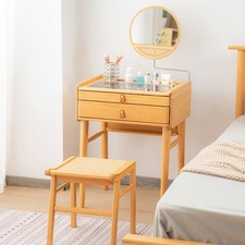 Small Cosmetic Stool Bamboo