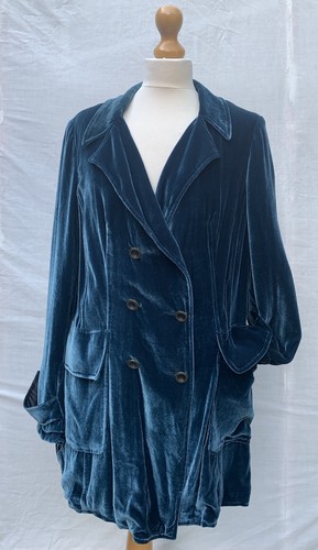 Vintage slouchy velvet jacket - velvet,