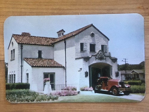 Postcard fire station - -,
