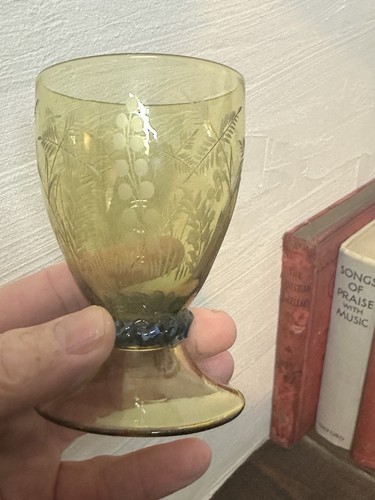Antique bohemian amber - bohemian, roemer