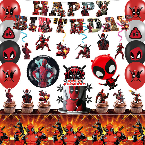 Deadpool party decoration - party,