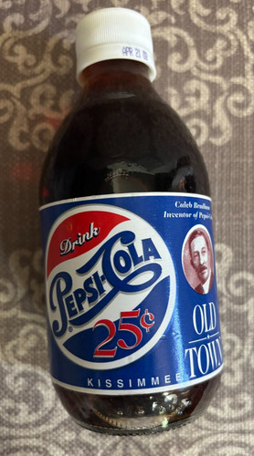 Vintage pepsi cola full bottle - pepsi,