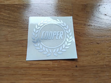 CLASSIC MINI COOPER S SMALL BOOT STICKER RARE SILVER MPI SPORT 500 ROVER WORKS