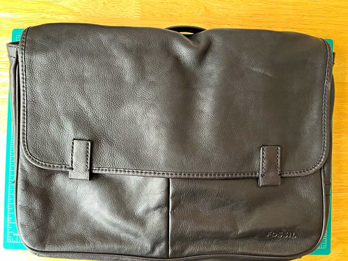 Fossil black leather - black,