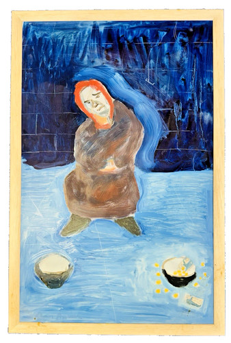 Original oil painting a - of,
