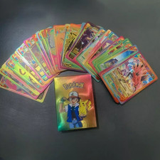 55PCS Pokemon Card Foil GOLD