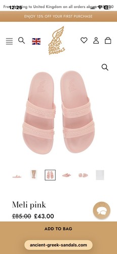 Ancient greek sandals pink - greek,