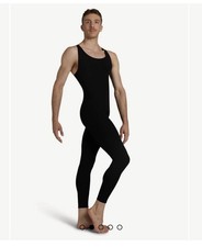 Capezio Men’s Medium Unitard/full body Leopard- Black.  Excellent Condition