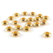 Gold Brass Beads Rondelle Spacer 2x5mm Pack Of 20
