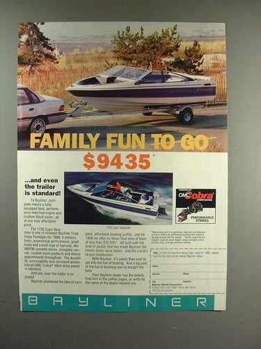 1988 bayliner 1750 capri - 1988,