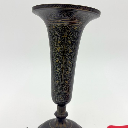 Vintage india etched brass - india,