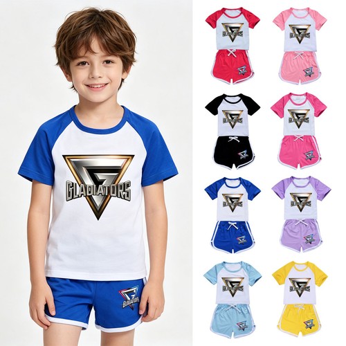 Girls boys gladiator print - girls,