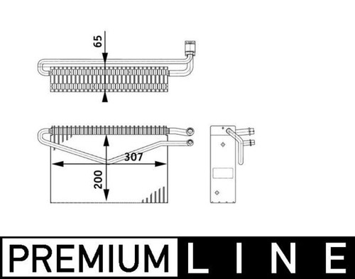 Mahle ae67000p evaporator - ae67000p,
