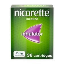 Nicorette 15mg Inhalator 36 Cartridges Quit Smoking Aid