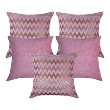 Jacquard Geometric Cushion